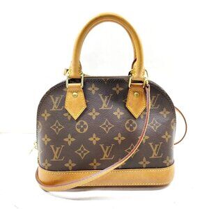 Louis Vuitton Alma BB brown Monogram Hand Bag mon-1129-091025